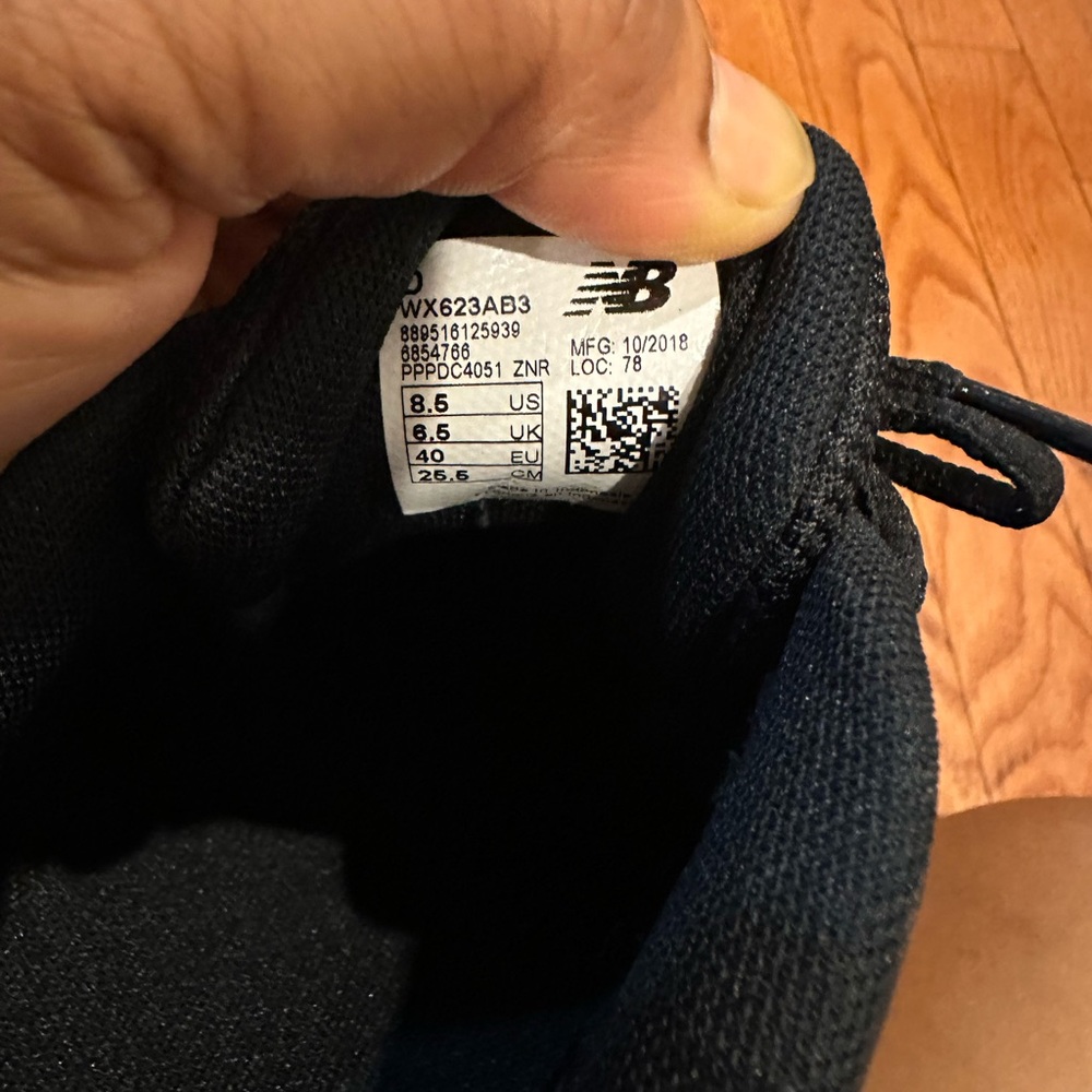 New Balance WX623AB3 Black Athletic Shoes with Supportive Midsole Like New - Picture 6 of 13